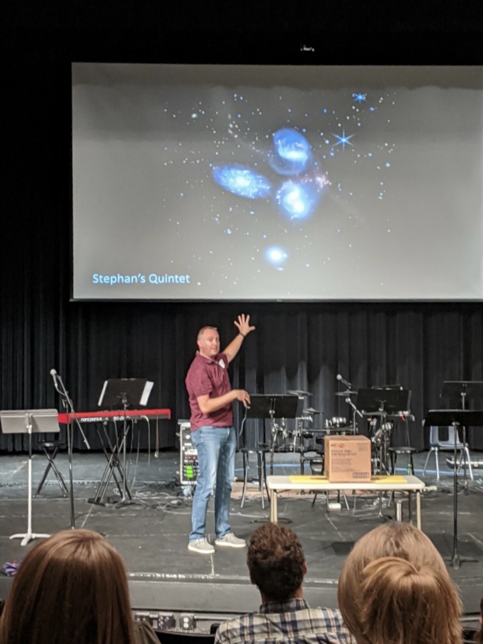 Dr. Dave shares big ideas in ways that connect with the audience!